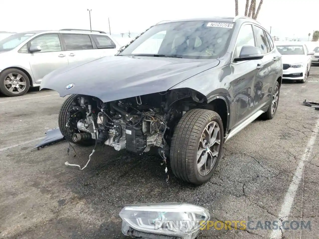 2 Photograph of a damaged car WBXJG7C08L5P31208 BMW X1 2020