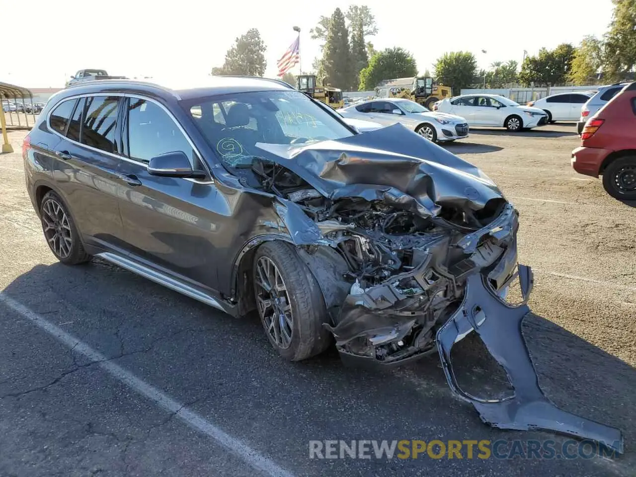 1 Photograph of a damaged car WBXJG7C09L5R46922 BMW X1 2020