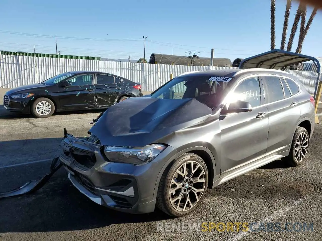 2 Photograph of a damaged car WBXJG7C09L5R46922 BMW X1 2020