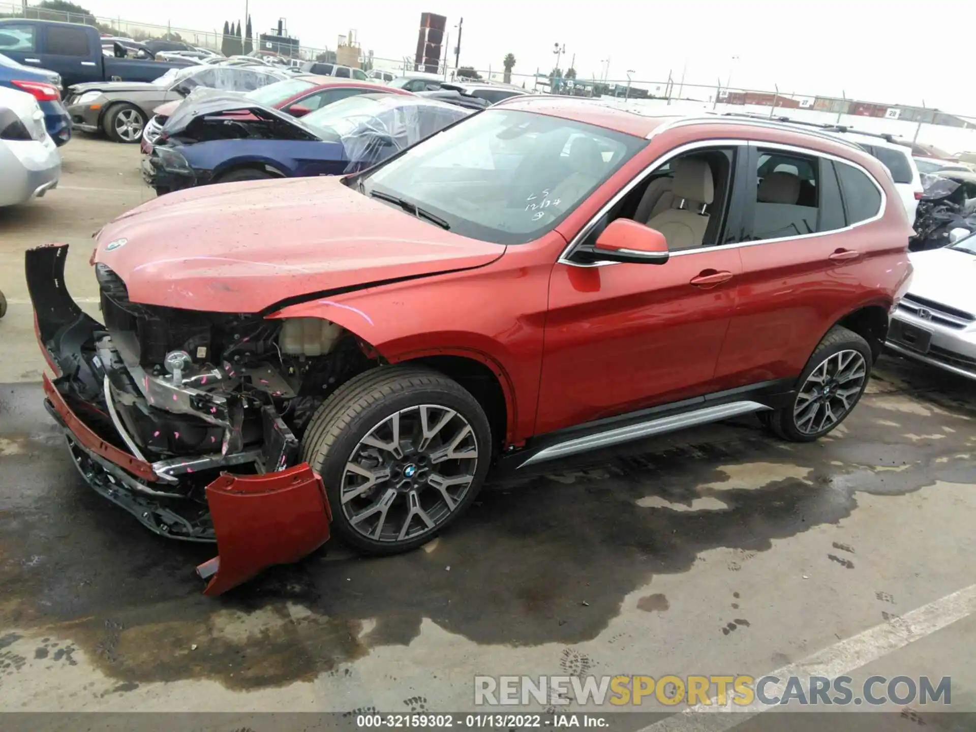 2 Photograph of a damaged car WBXJG7C09L5R99958 BMW X1 2020