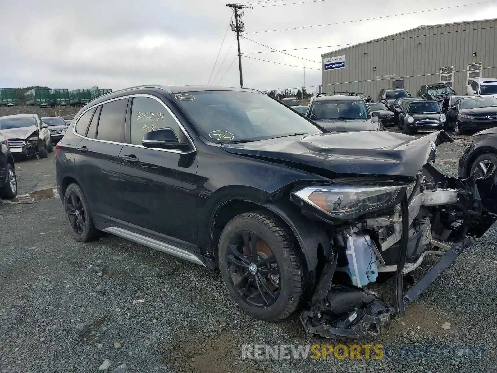 1 Photograph of a damaged car WBXJG9C02L5R36955 BMW X1 2020