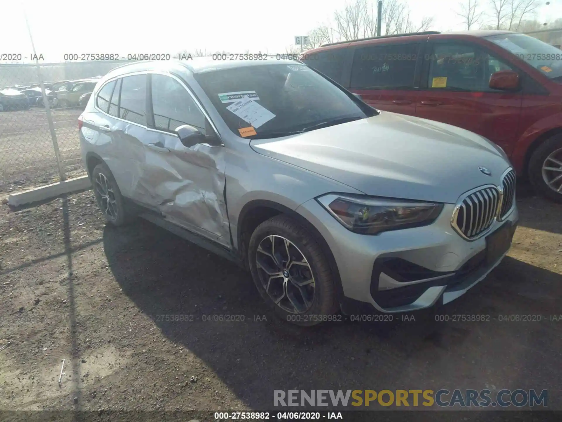 1 Photograph of a damaged car WBXJG9C03L5N90575 BMW X1 2020