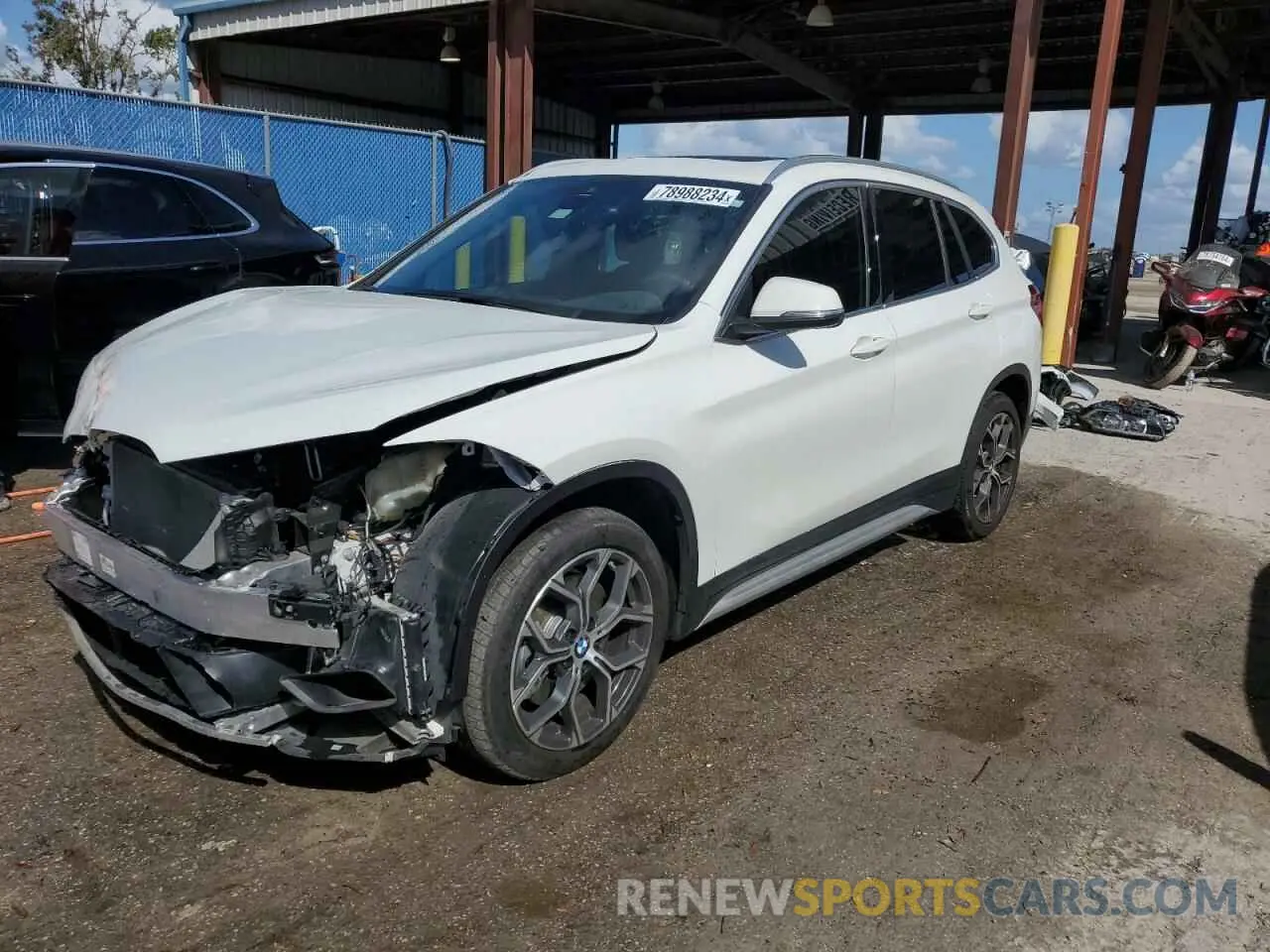 1 Photograph of a damaged car WBXJG9C06L5R33704 BMW X1 2020