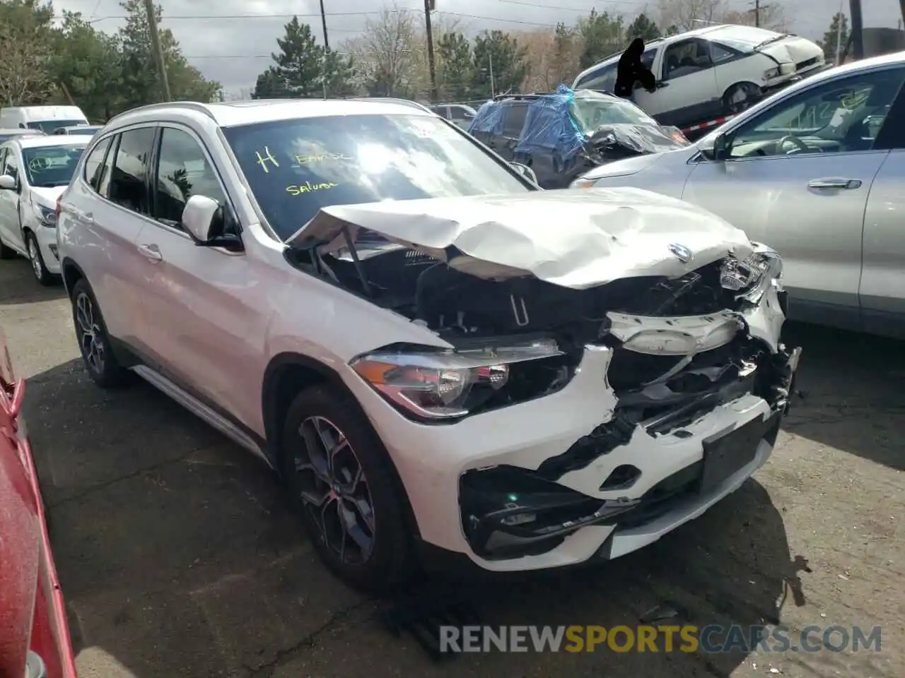 1 Photograph of a damaged car WBXJG9C08L3L81117 BMW X1 2020