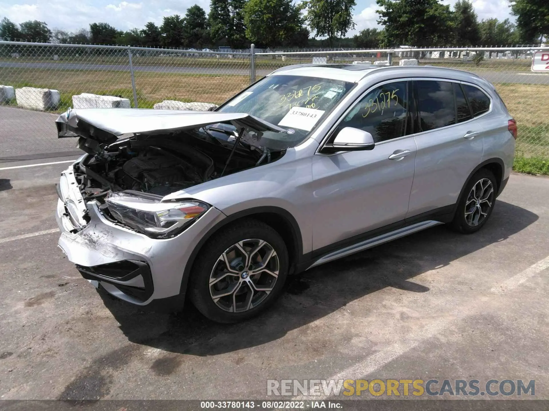 2 Photograph of a damaged car WBXJG9C09L5R50707 BMW X1 2020