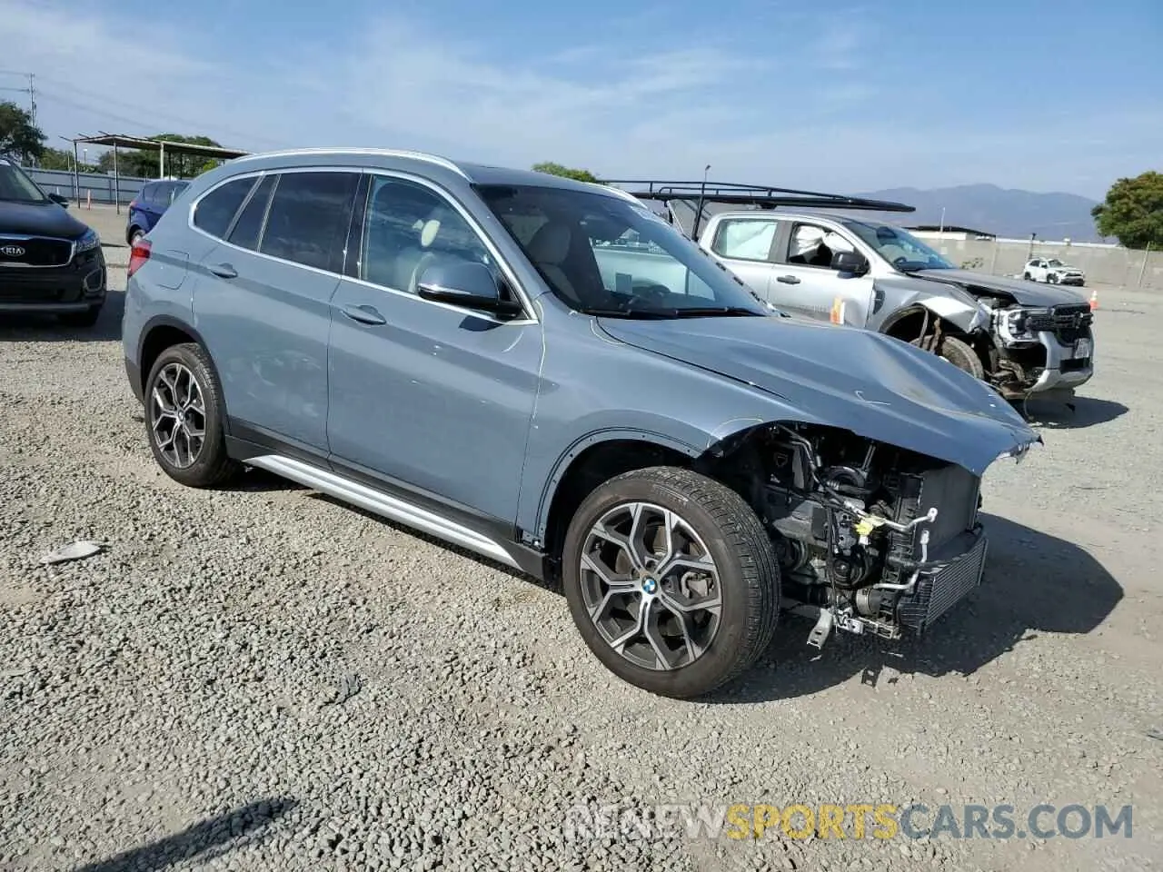 4 Photograph of a damaged car WBXJG7C02M5S34589 BMW X1 2021