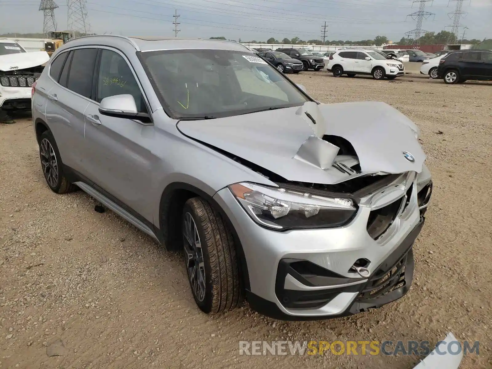 1 Photograph of a damaged car WBXJG7C02M5T82936 BMW X1 2021