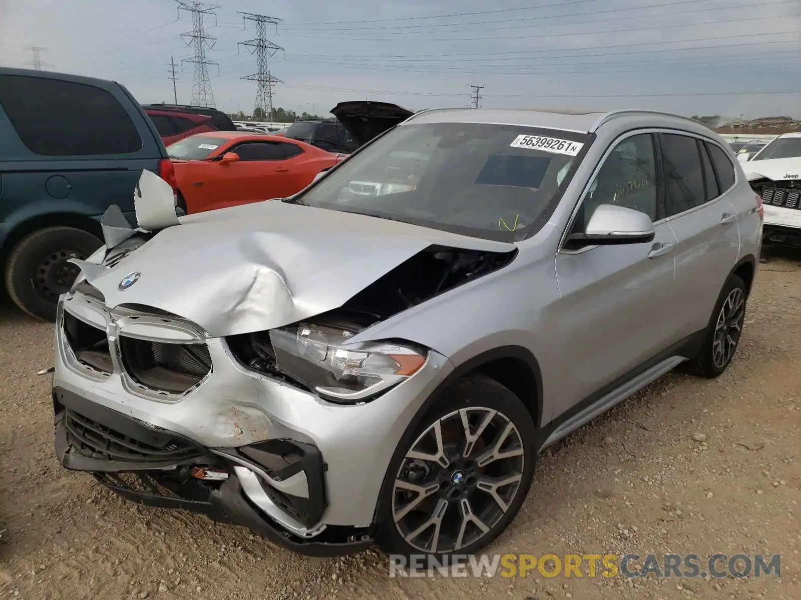 2 Photograph of a damaged car WBXJG7C02M5T82936 BMW X1 2021