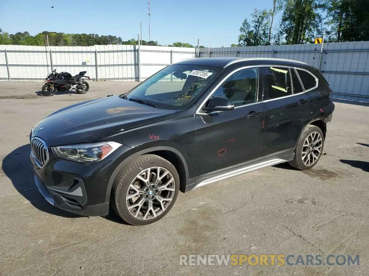 1 Photograph of a damaged car WBXJG7C02M5U22447 BMW X1 2021