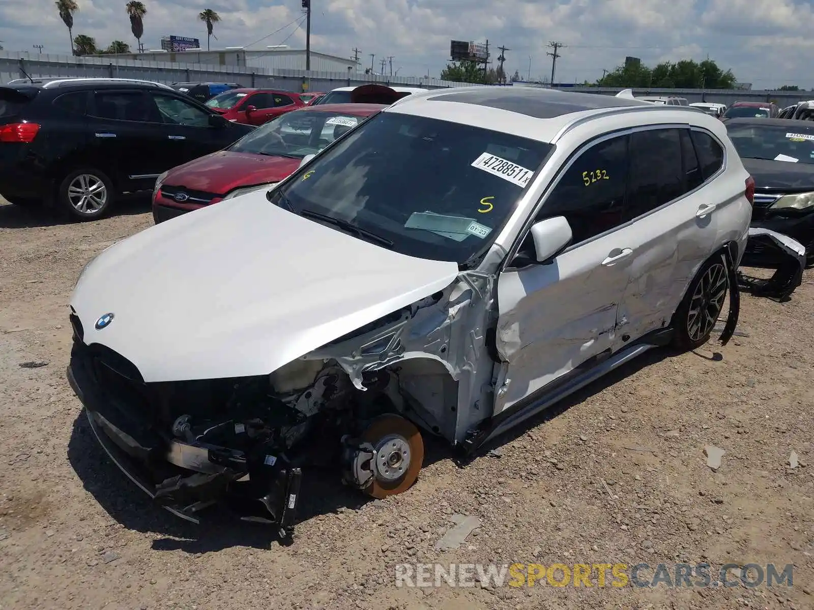 2 Photograph of a damaged car WBXJG7C07M3M72465 BMW X1 2021