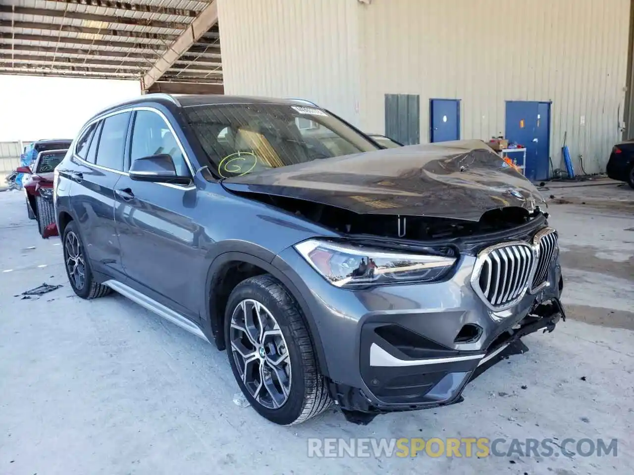 1 Photograph of a damaged car WBXJG7C07M5T45879 BMW X1 2021