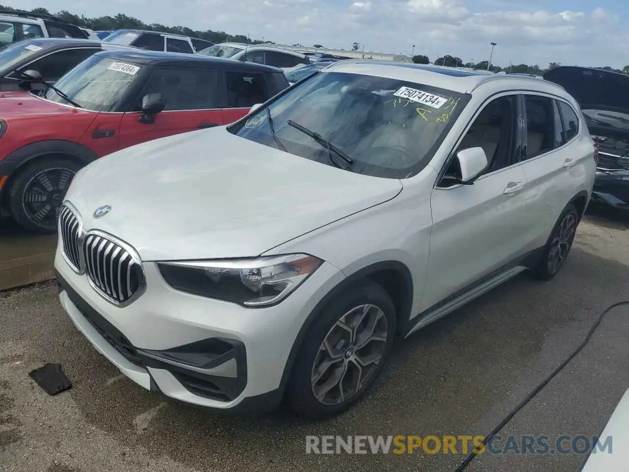 1 Photograph of a damaged car WBXJG7C08M5T05455 BMW X1 2021