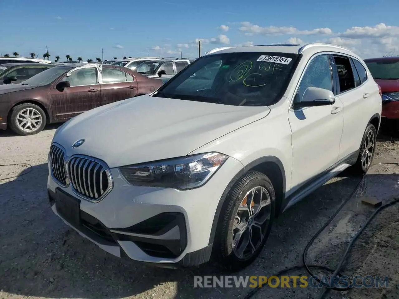 1 Photograph of a damaged car WBXJG7C0XM3M72377 BMW X1 2021
