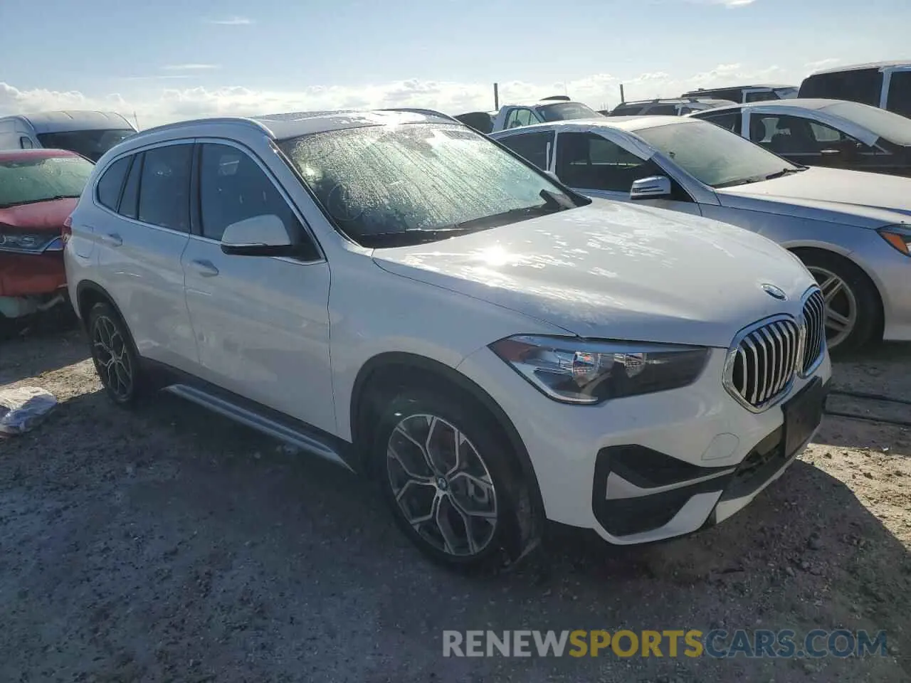4 Photograph of a damaged car WBXJG7C0XM3M72377 BMW X1 2021
