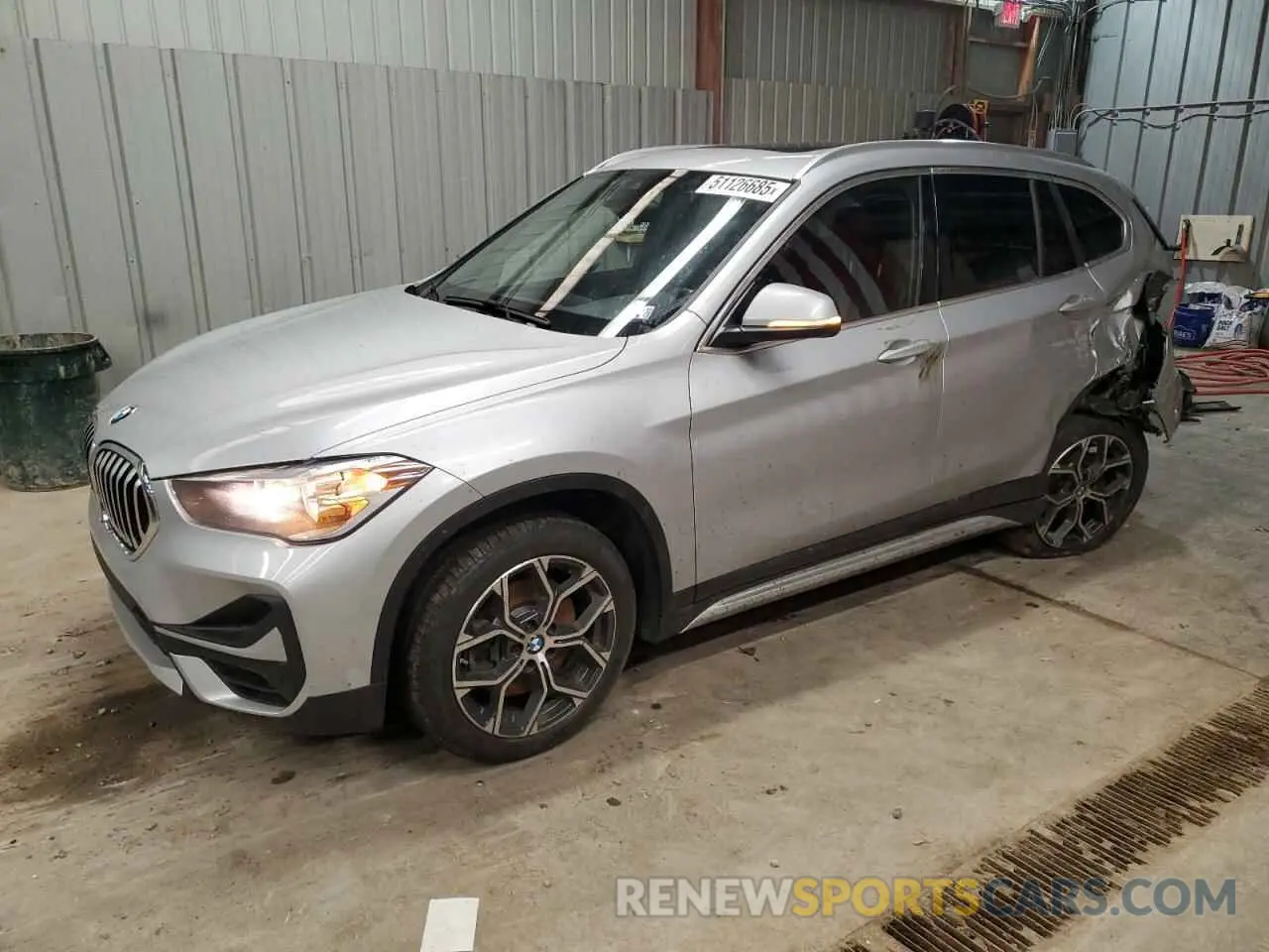 1 Photograph of a damaged car WBXJG9C01M5T49891 BMW X1 2021