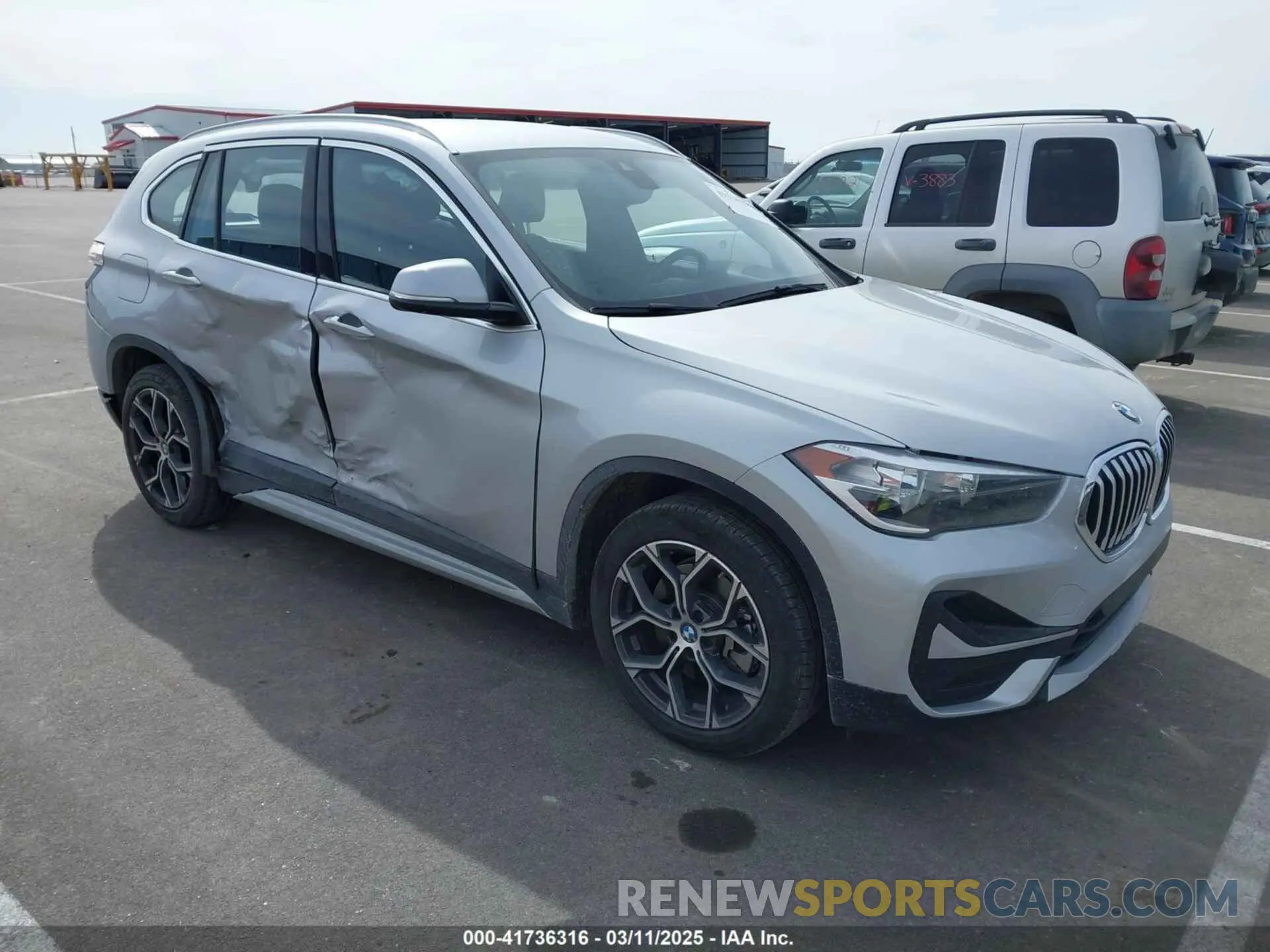 1 Photograph of a damaged car WBXJG9C02M5S26553 BMW X1 2021