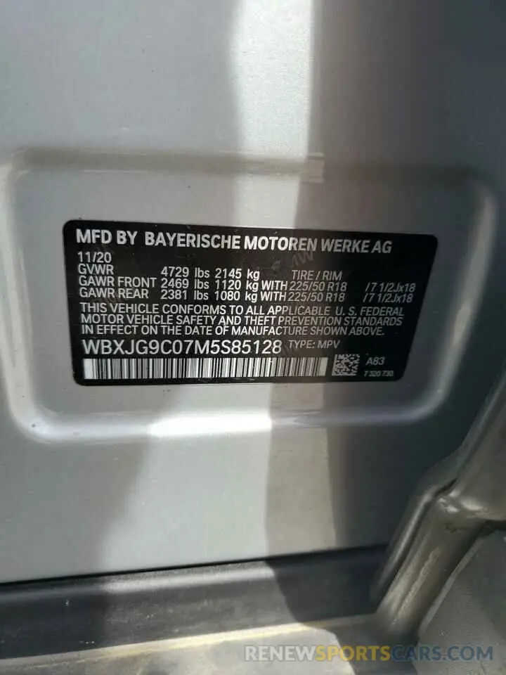 13 Photograph of a damaged car WBXJG9C07M5S85128 BMW X1 2021