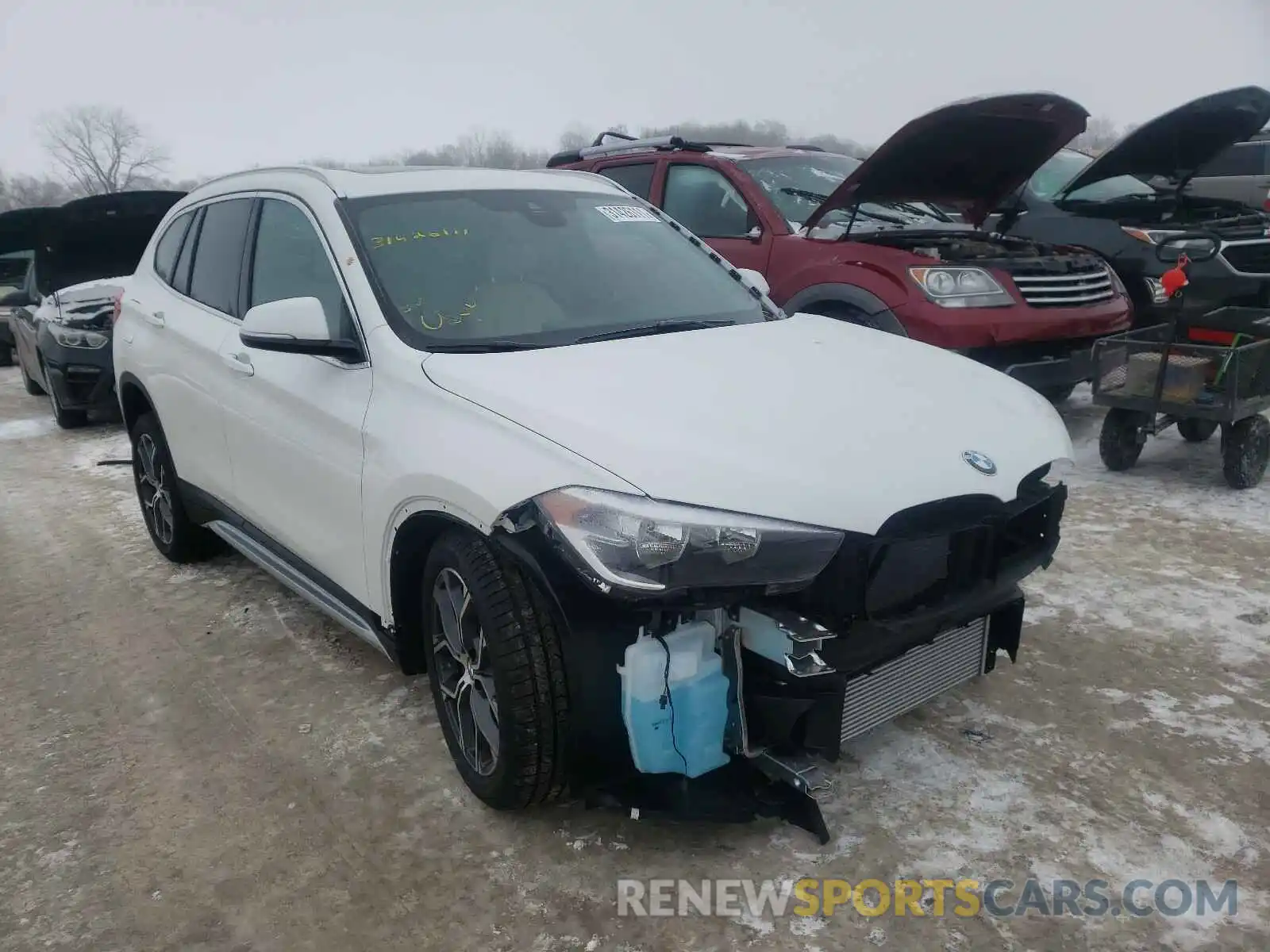 1 Photograph of a damaged car WBXJG9C08M3M76567 BMW X1 2021