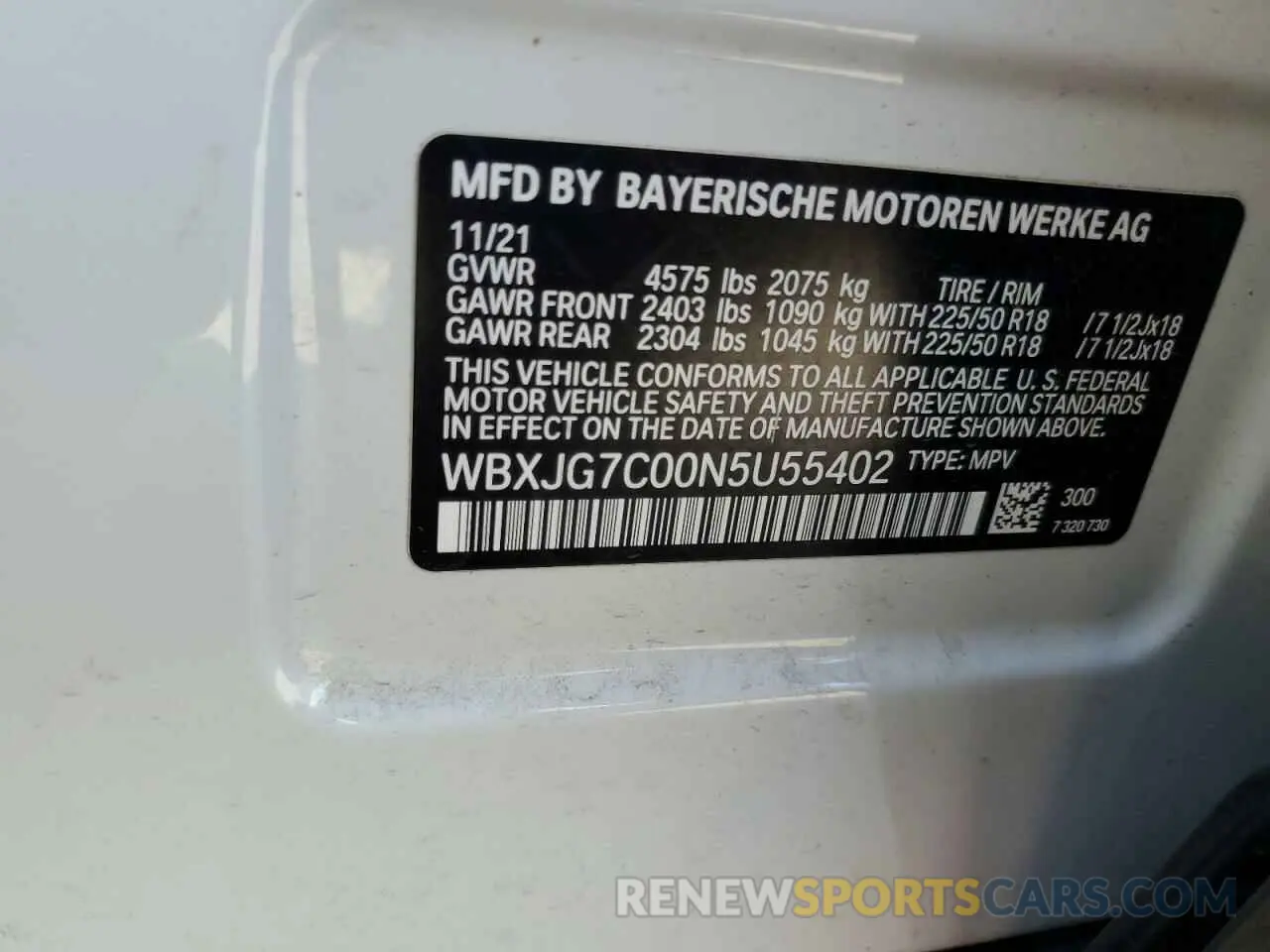 13 Photograph of a damaged car WBXJG7C00N5U55402 BMW X1 2022