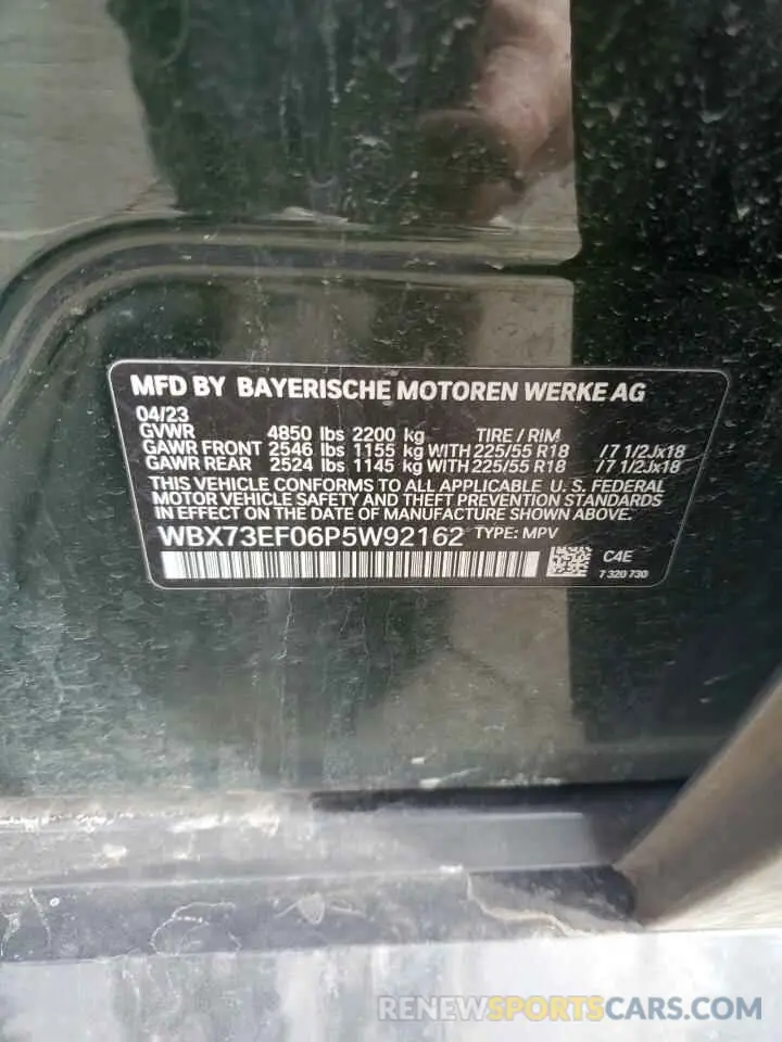 13 Photograph of a damaged car WBX73EF06P5W92162 BMW X1 2023