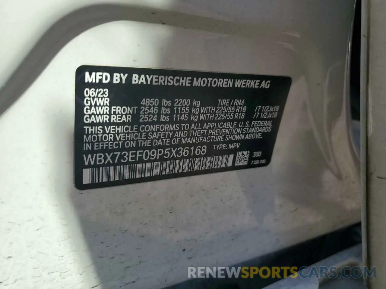 14 Photograph of a damaged car WBX73EF09P5X36168 BMW X1 2023