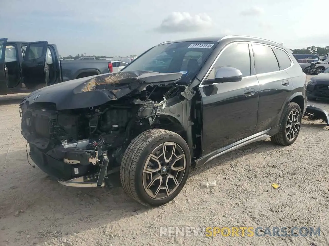 1 Photograph of a damaged car WBX73EF0XP5X80986 BMW X1 2023