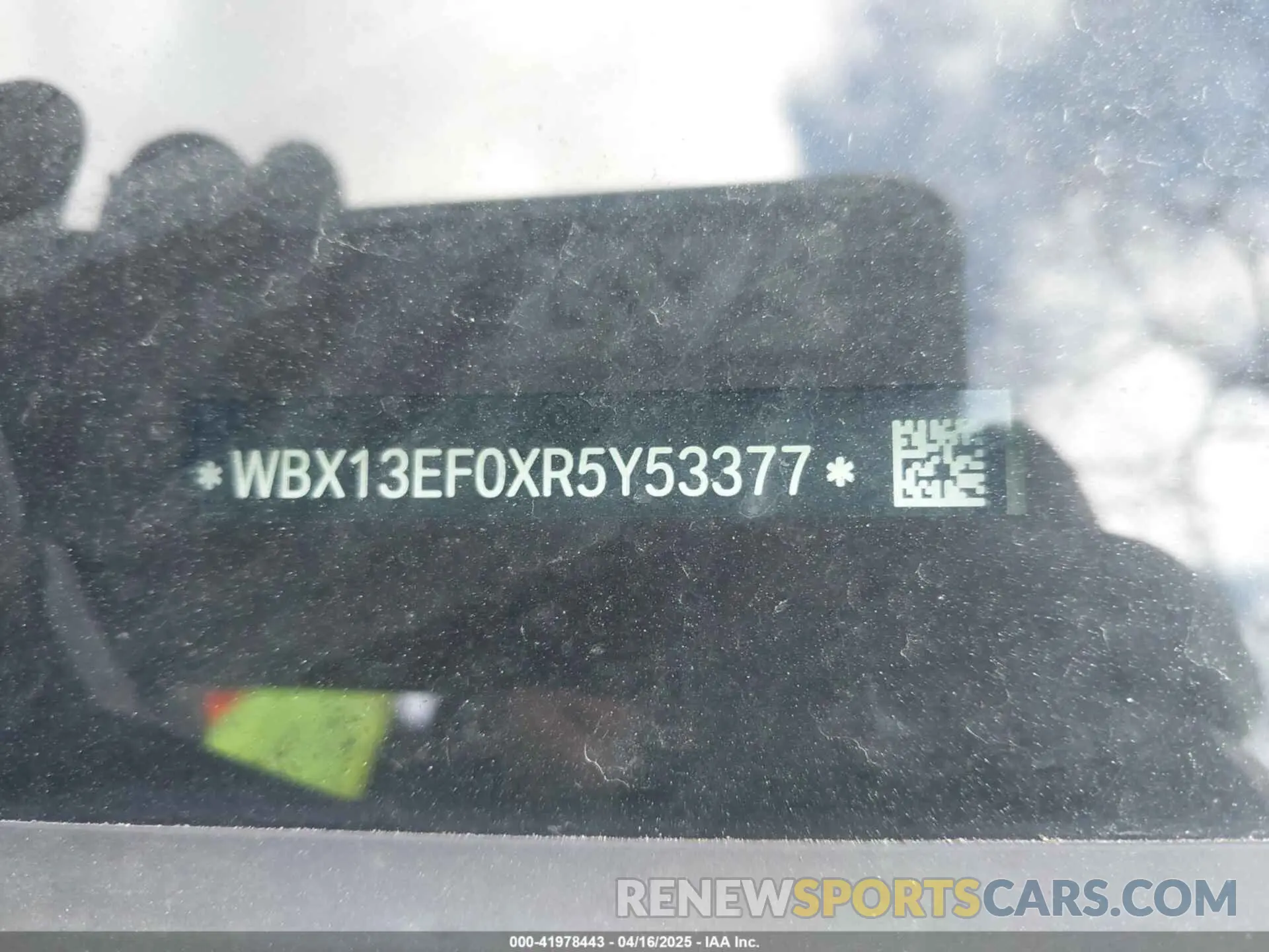17 Photograph of a damaged car WBX13EF0XR5Y53377 BMW X1 2024