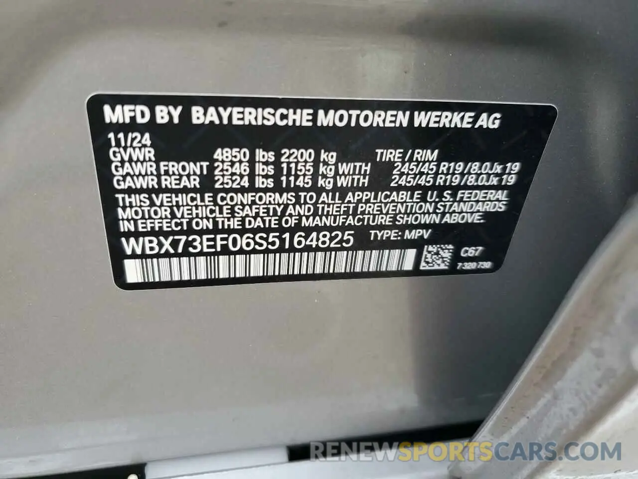 13 Photograph of a damaged car WBX73EF06S5164825 BMW X1 2025
