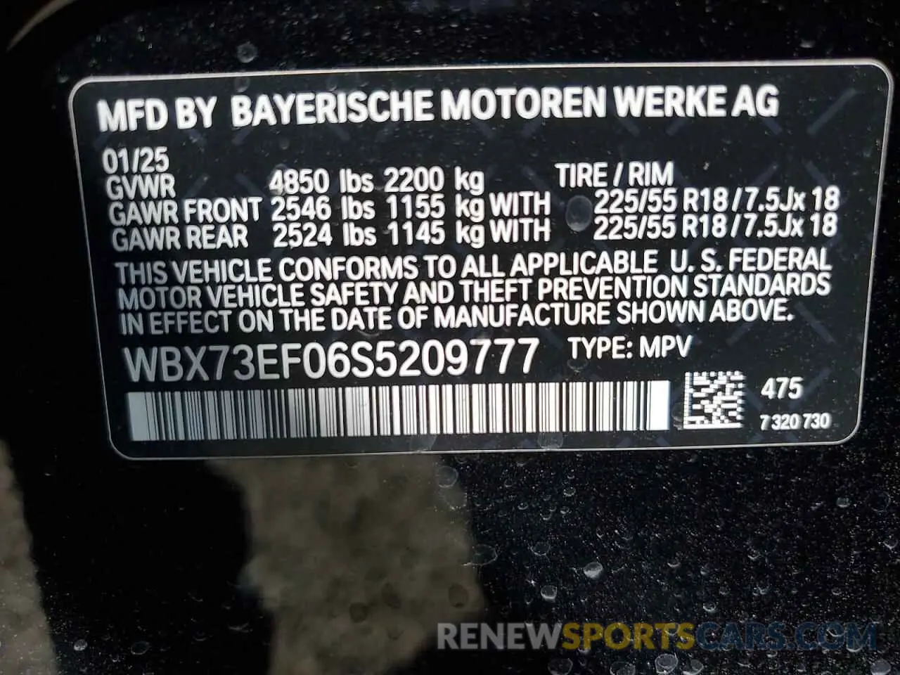 14 Photograph of a damaged car WBX73EF06S5209777 BMW X1 2025