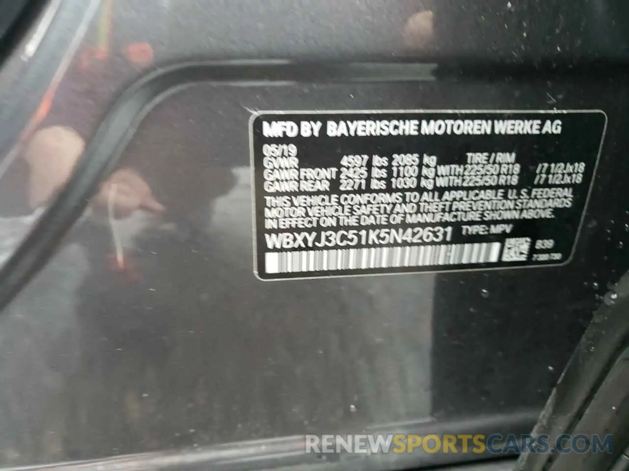 13 Photograph of a damaged car WBXYJ3C51K5N42631 BMW X2 2019
