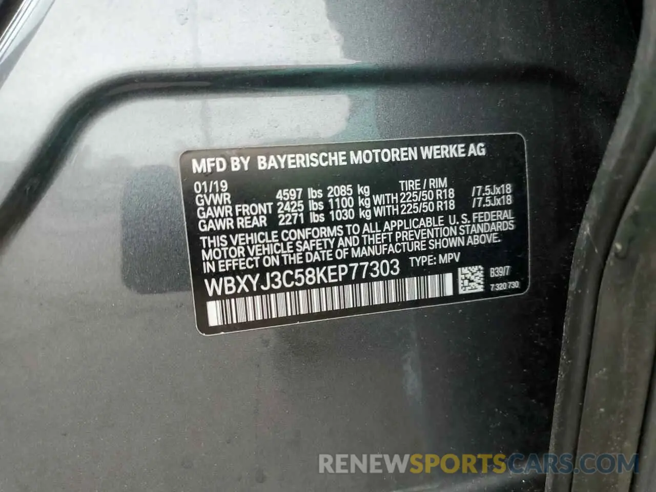 13 Photograph of a damaged car WBXYJ3C58KEP77303 BMW X2 2019