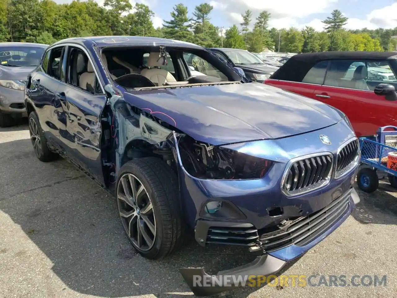 1 Photograph of a damaged car WBXYJ3C59K5N65266 BMW X2 2019