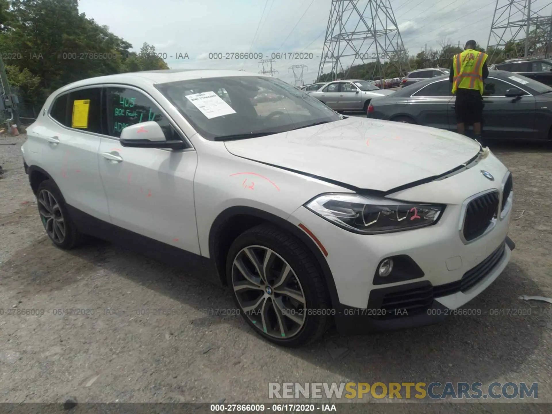 1 Photograph of a damaged car WBXYJ5C54KEF83155 BMW X2 2019