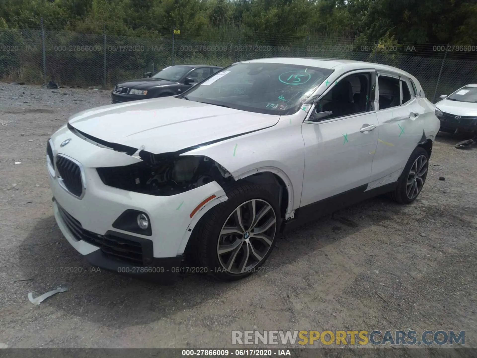 2 Photograph of a damaged car WBXYJ5C54KEF83155 BMW X2 2019