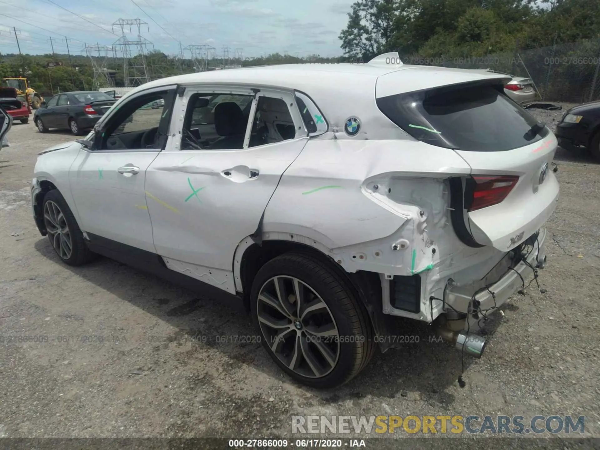 3 Photograph of a damaged car WBXYJ5C54KEF83155 BMW X2 2019
