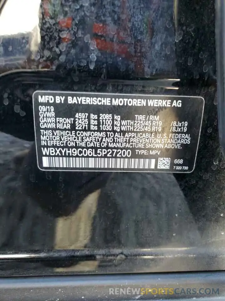12 Photograph of a damaged car WBXYH9C06L5P27200 BMW X2 2020