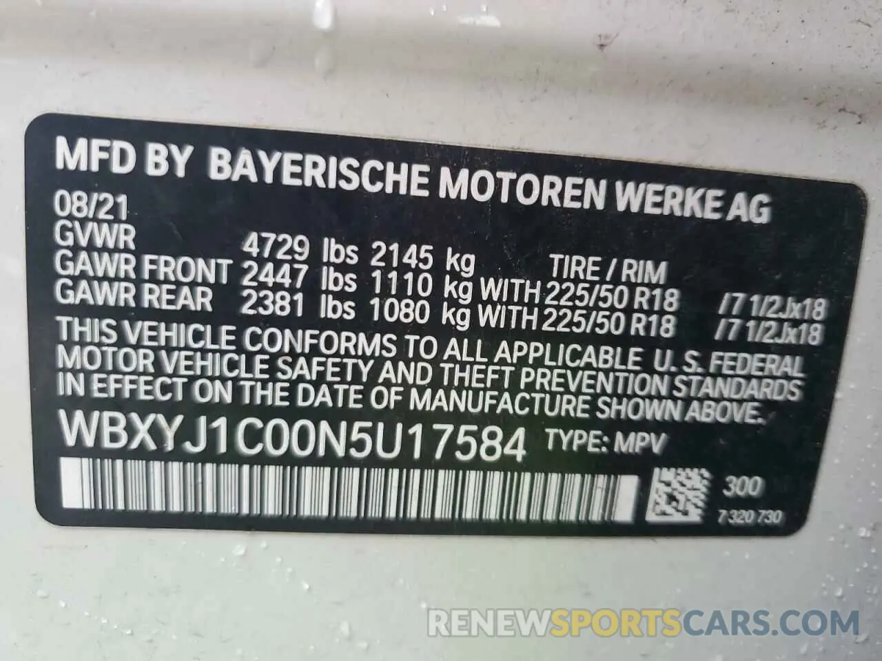 12 Photograph of a damaged car WBXYJ1C00N5U17584 BMW X2 2022