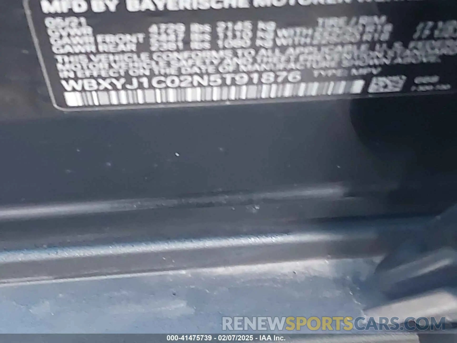 9 Photograph of a damaged car WBXYJ1C02N5T91876 BMW X2 2022