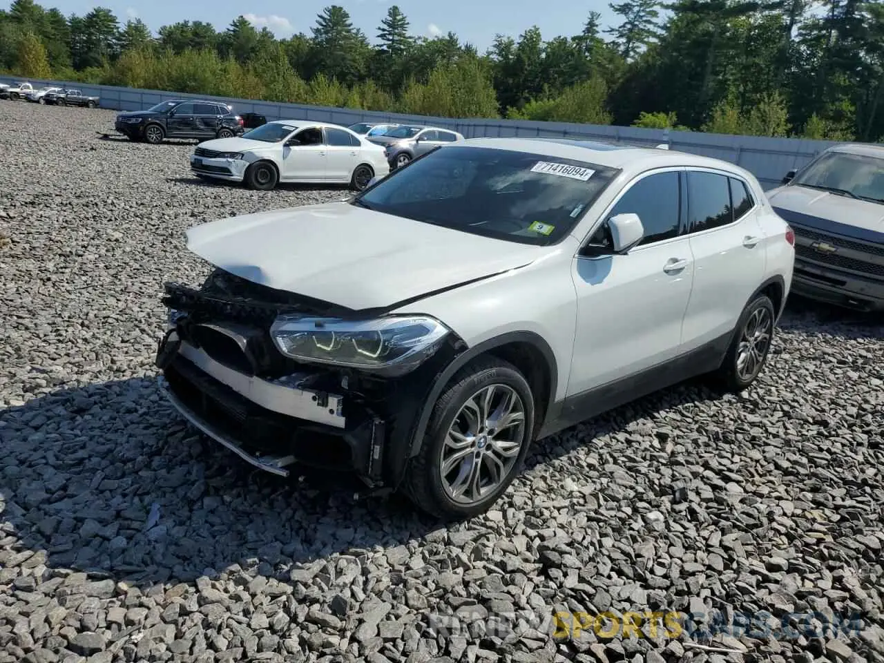 1 Photograph of a damaged car WBXYJ1C07N5U29893 BMW X2 2022
