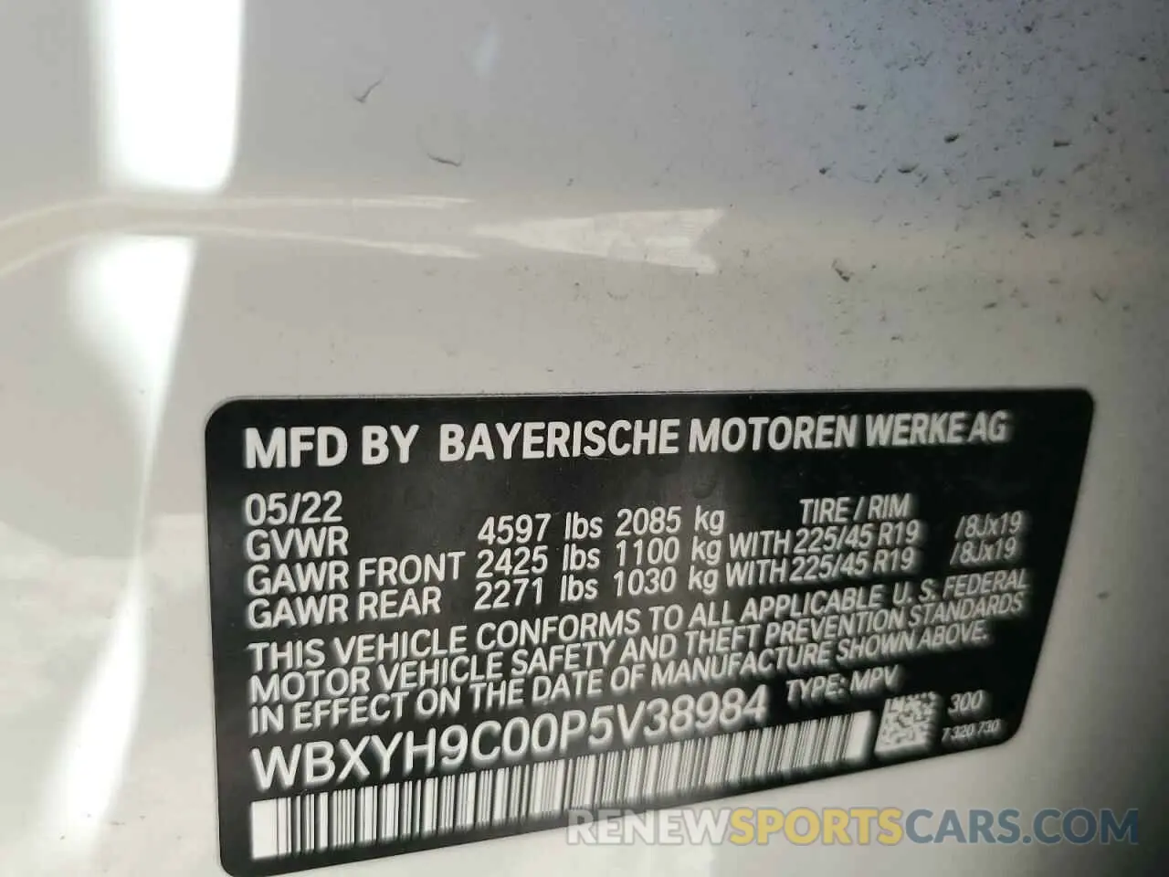 12 Photograph of a damaged car WBXYH9C00P5V38984 BMW X2 2023