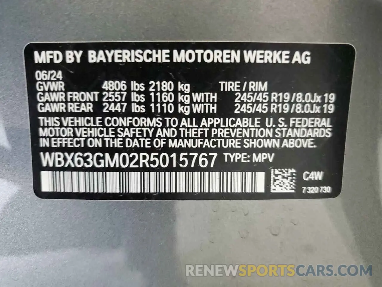 13 Photograph of a damaged car WBX63GM02R5015767 BMW X2 2024