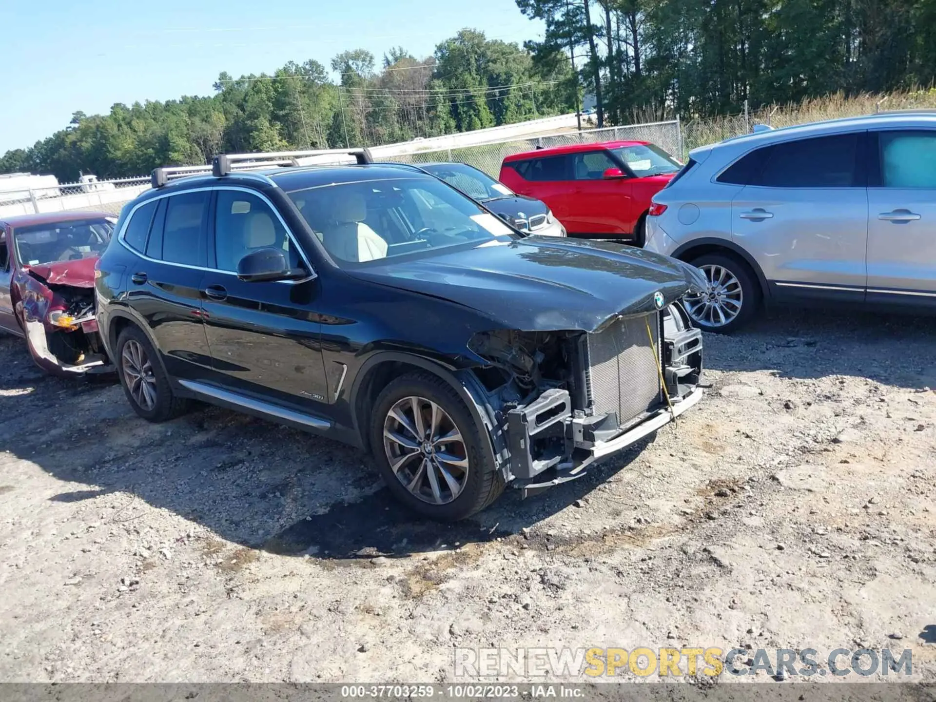 1 Photograph of a damaged car 5UXTR9C5XJLA44670 BMW X3 2018