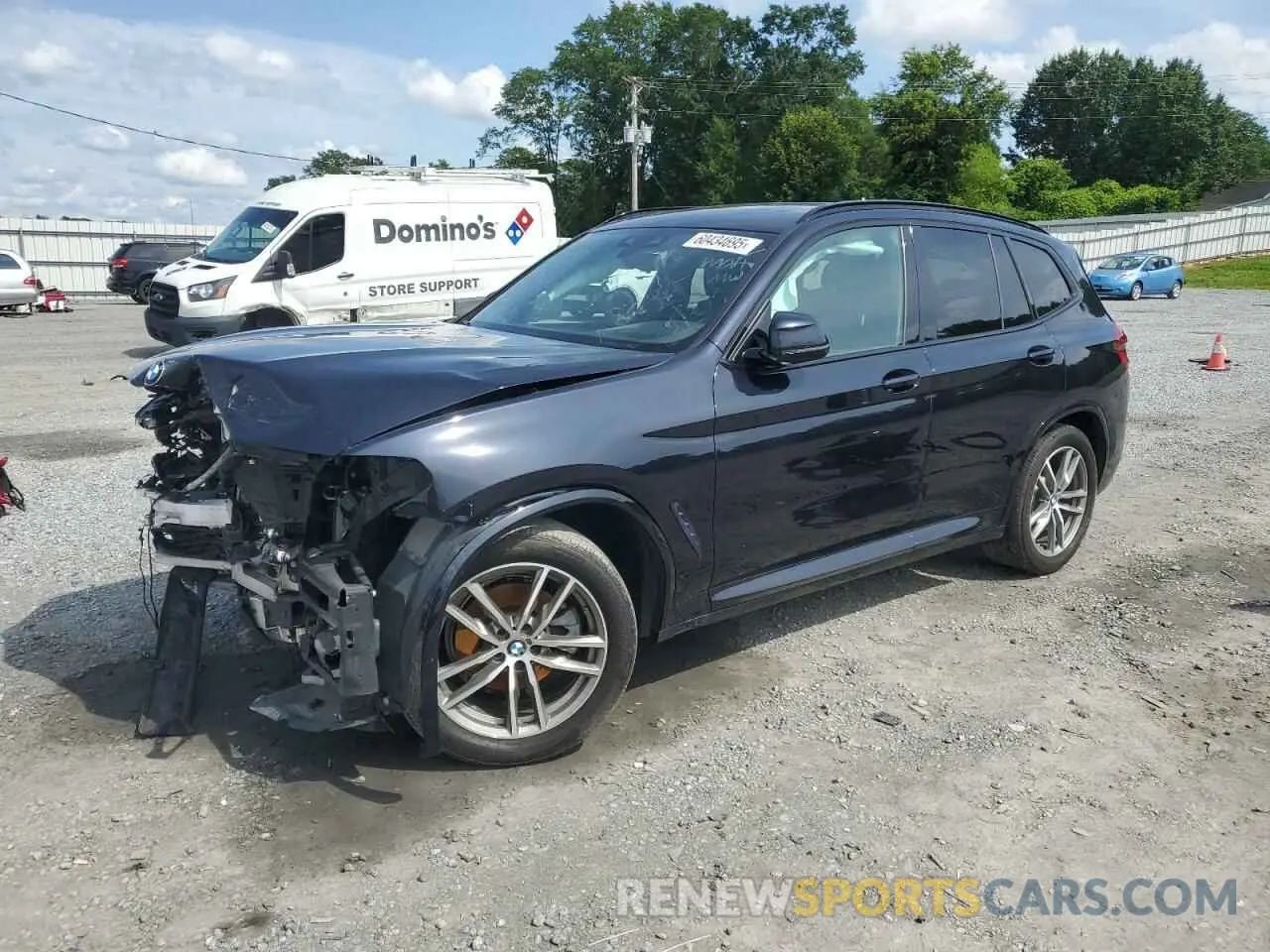 1 Photograph of a damaged car 5UXTR7C50KLF24559 BMW X3 2019