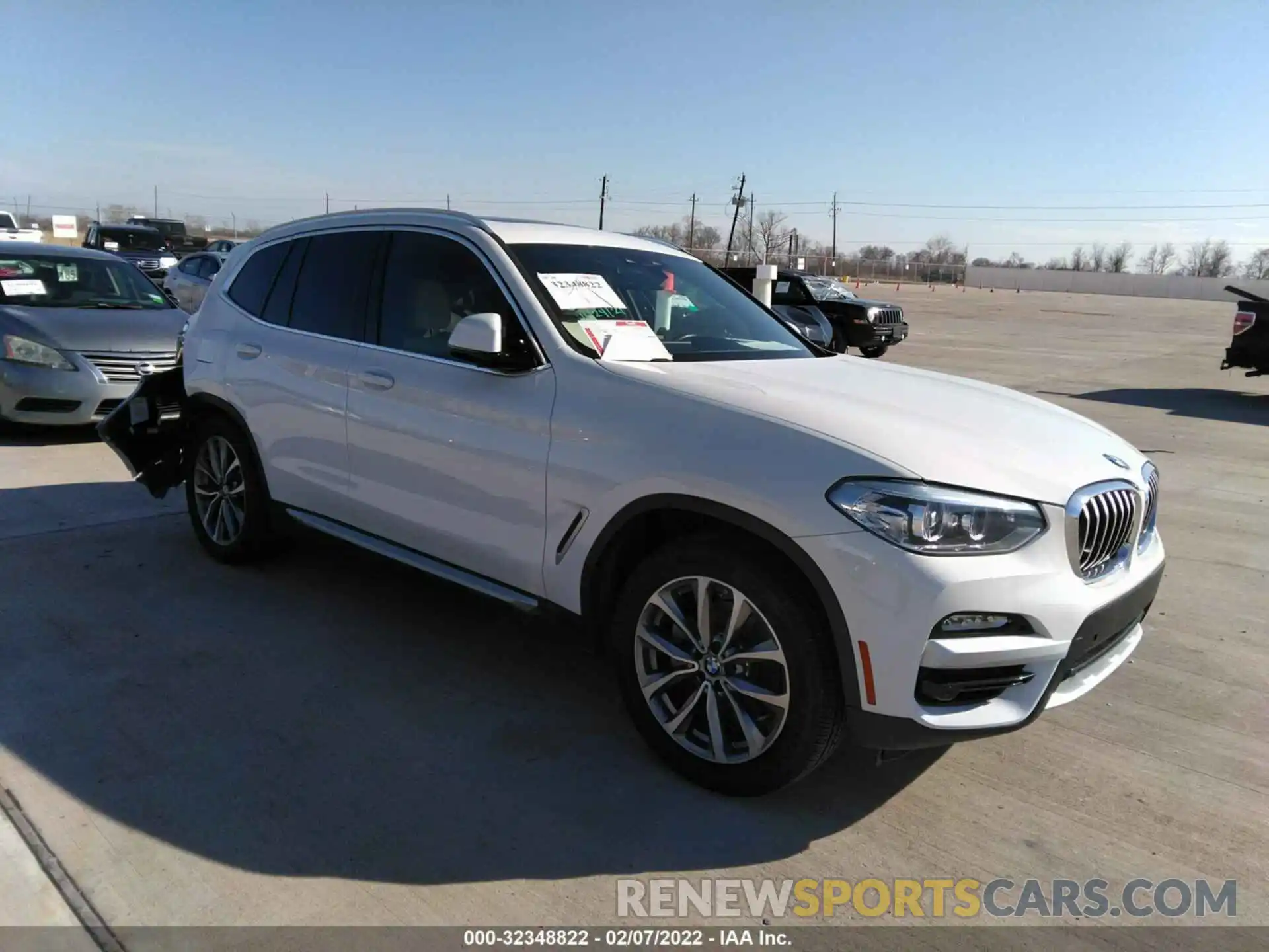 1 Photograph of a damaged car 5UXTR7C50KLF30183 BMW X3 2019