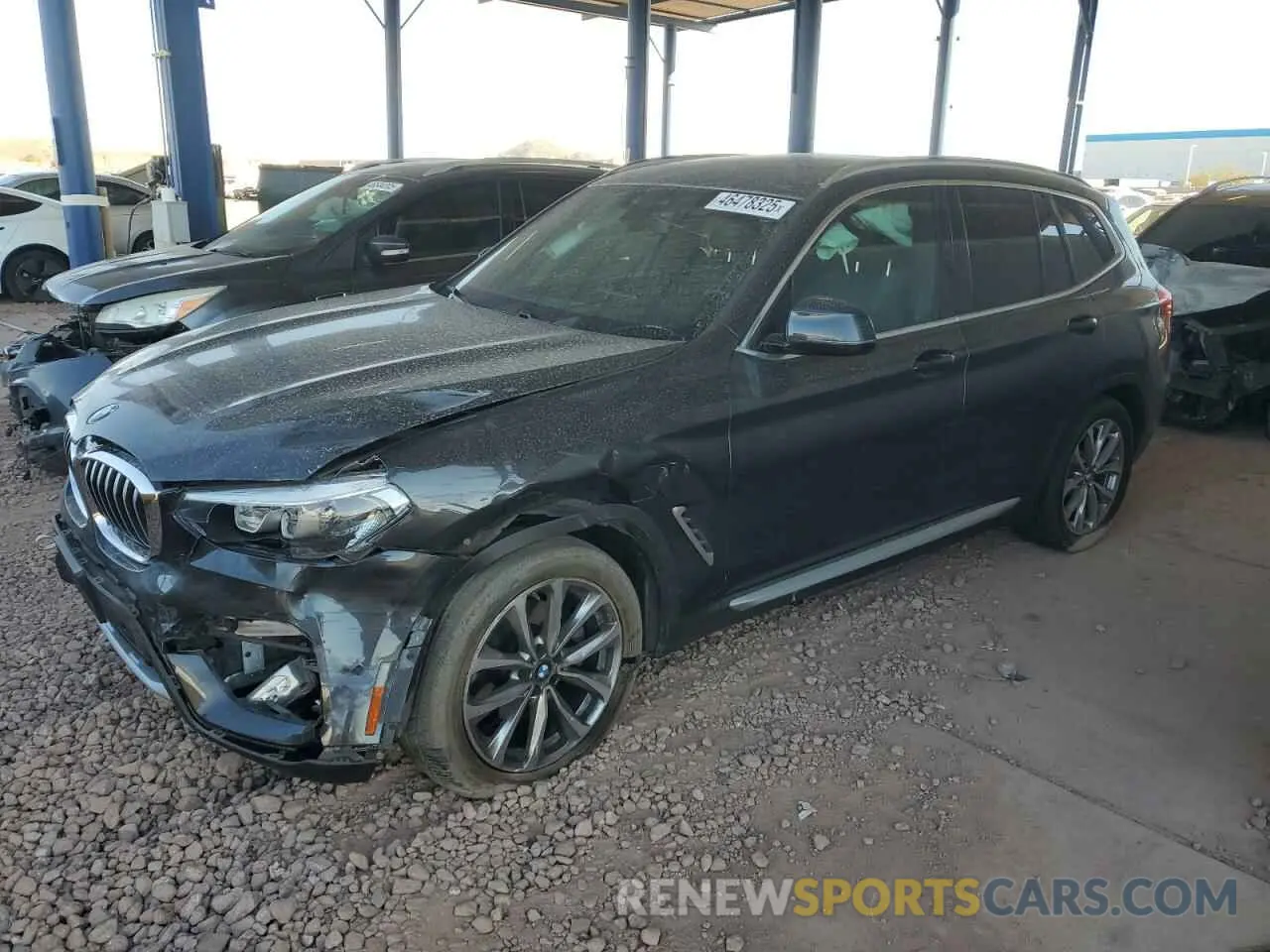 1 Photograph of a damaged car 5UXTR7C50KLF33102 BMW X3 2019