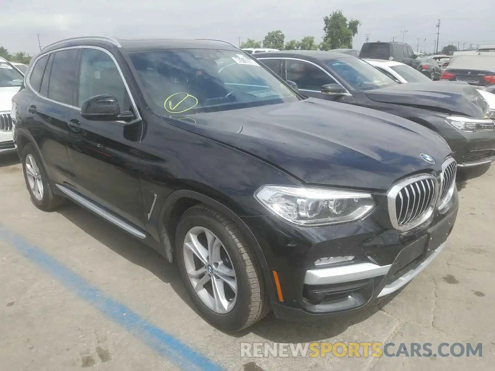 1 Photograph of a damaged car 5UXTR7C50KLF34492 BMW X3 2019