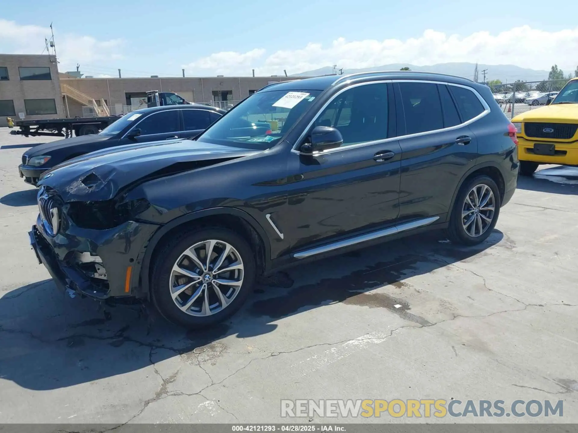 2 Photograph of a damaged car 5UXTR7C50KLF37747 BMW X3 2019