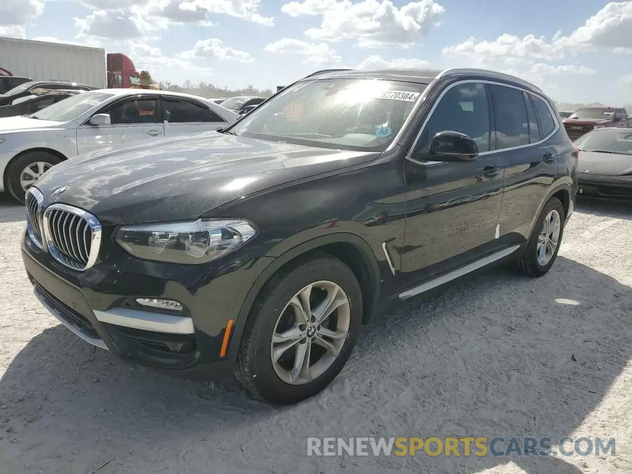 1 Photograph of a damaged car 5UXTR7C50KLR46280 BMW X3 2019