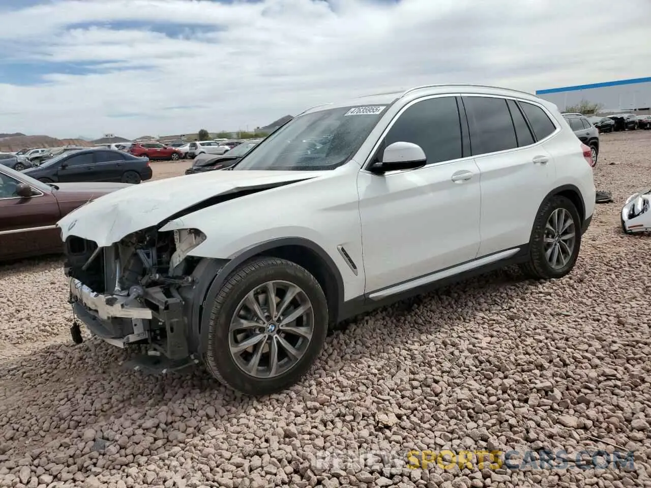 1 Photograph of a damaged car 5UXTR7C51KLF33478 BMW X3 2019