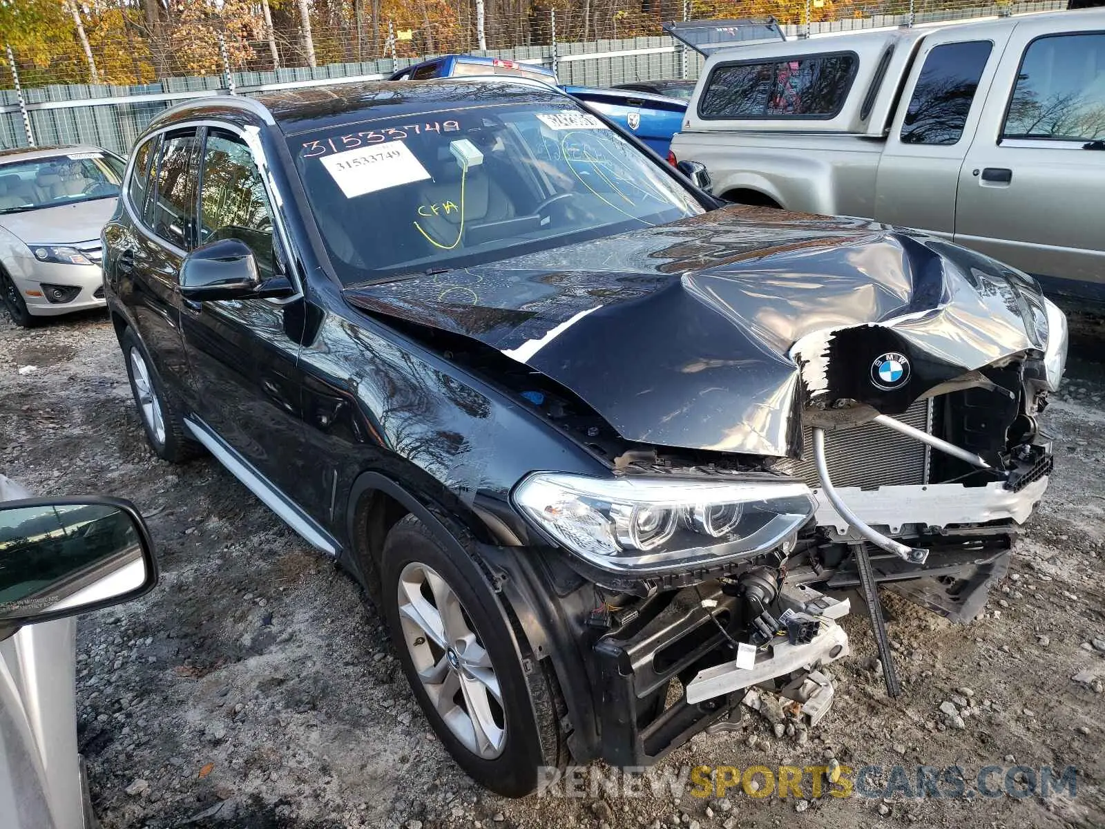 1 Photograph of a damaged car 5UXTR7C51KLR43985 BMW X3 2019